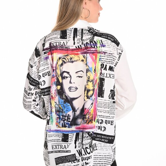 251529 Button Up Marylyn Monroe Shirt by FRANK LYMAN - Picture 1 of 2